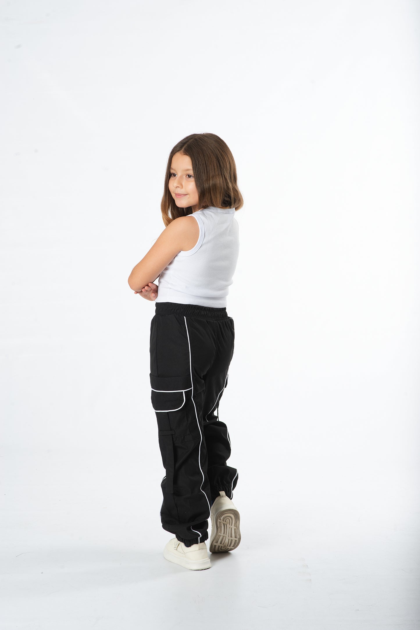 Conjunto pantalón cargo niña