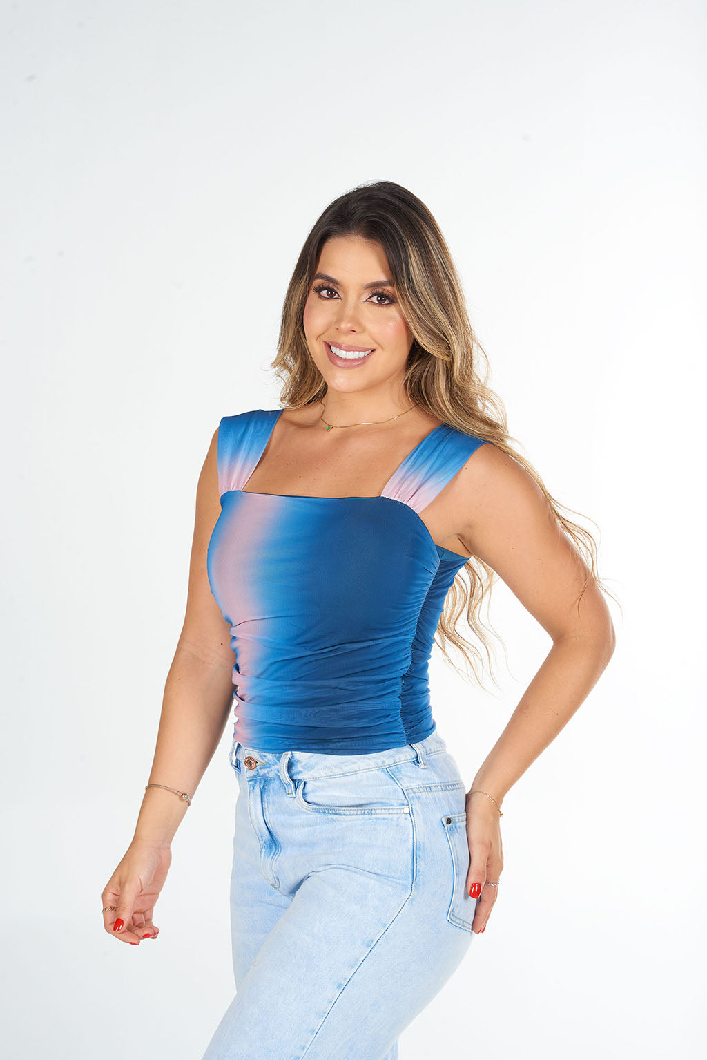 Blusa Degradé Azul