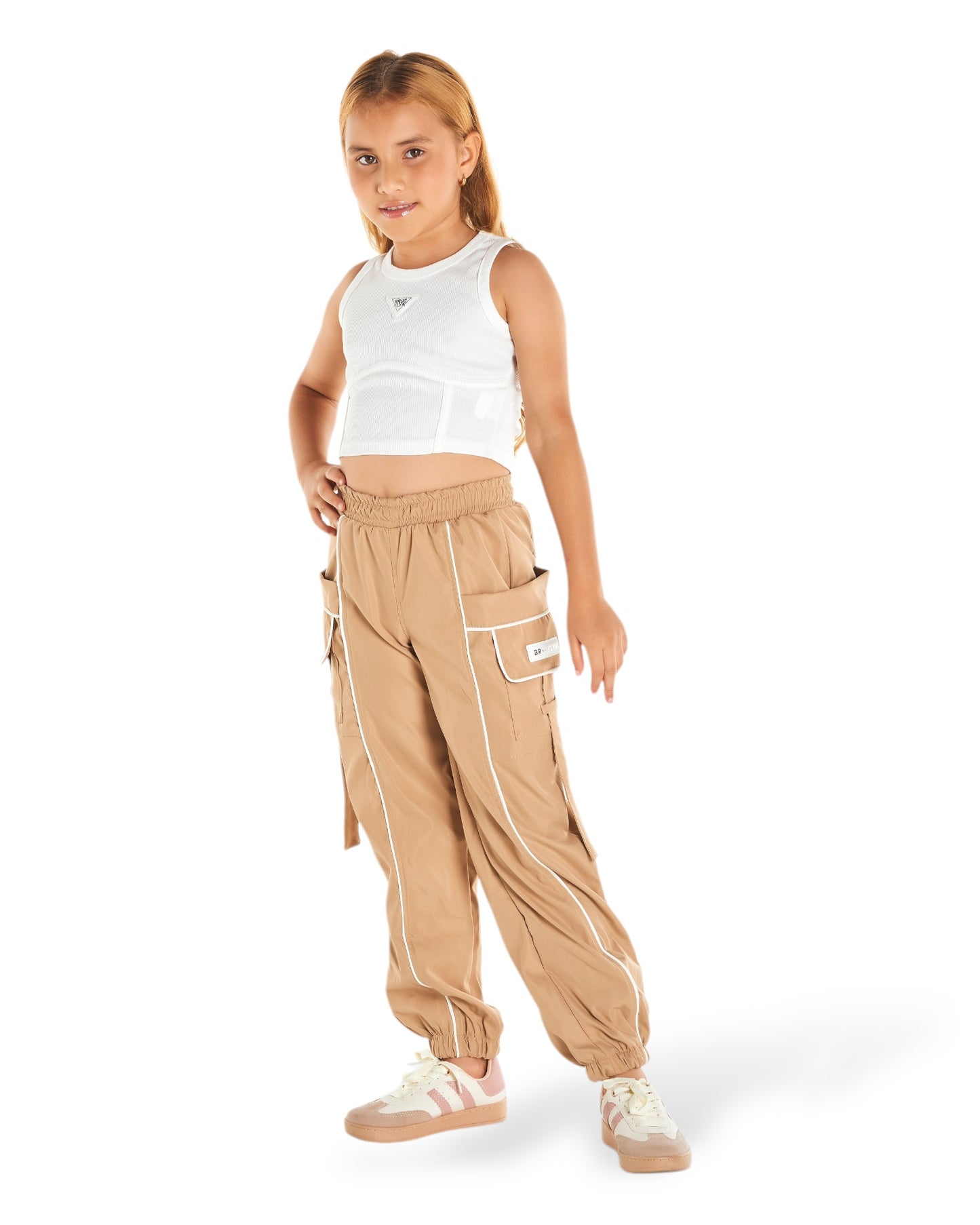 Conjunto pantalón cargo niña