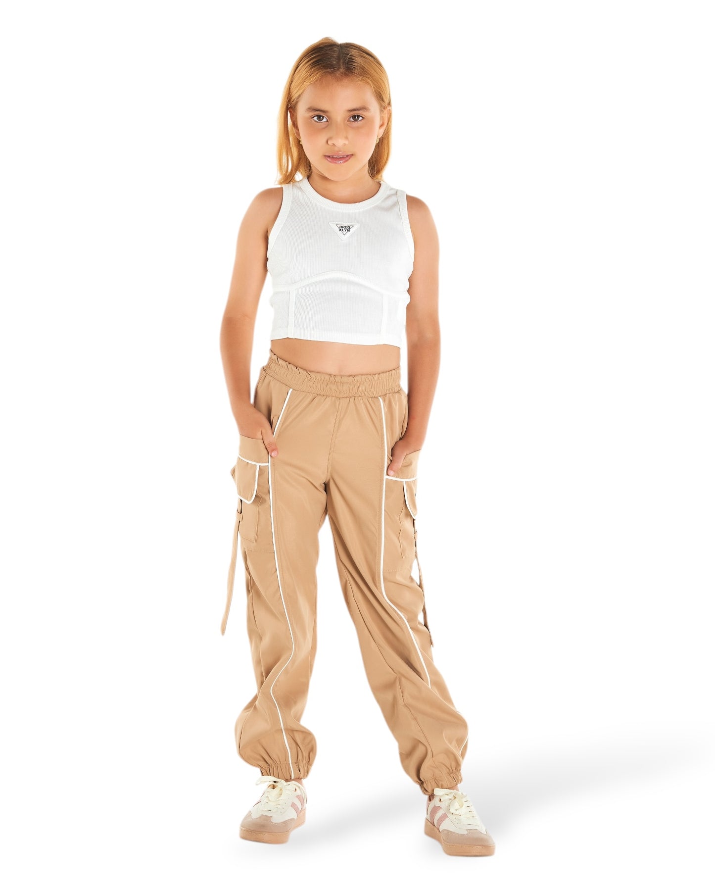 Conjunto pantalón cargo niña