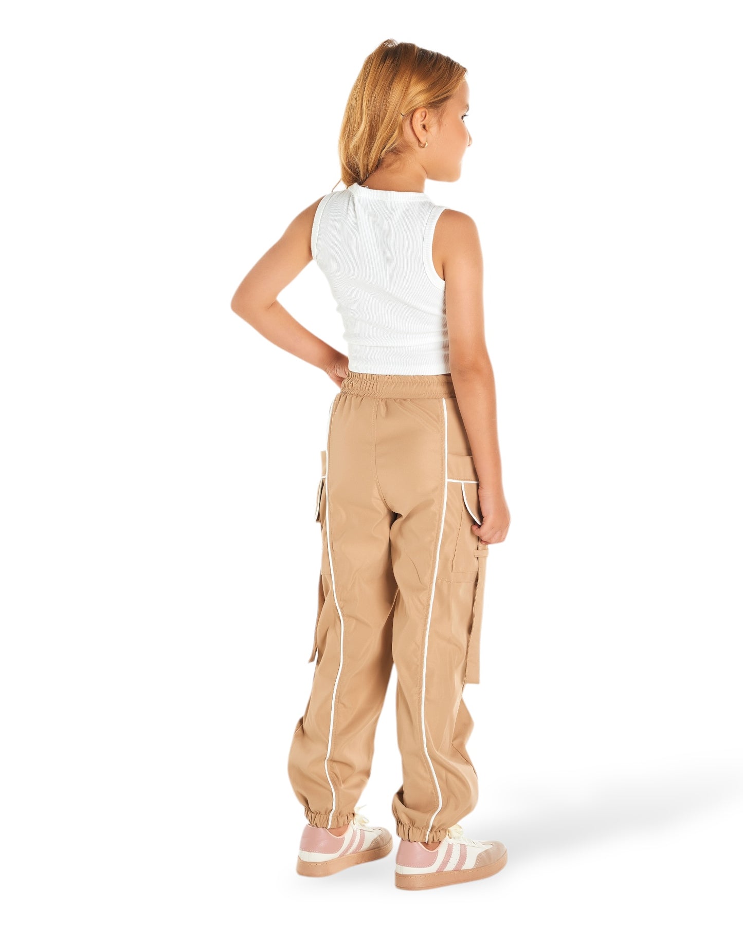 Conjunto pantalón cargo niña