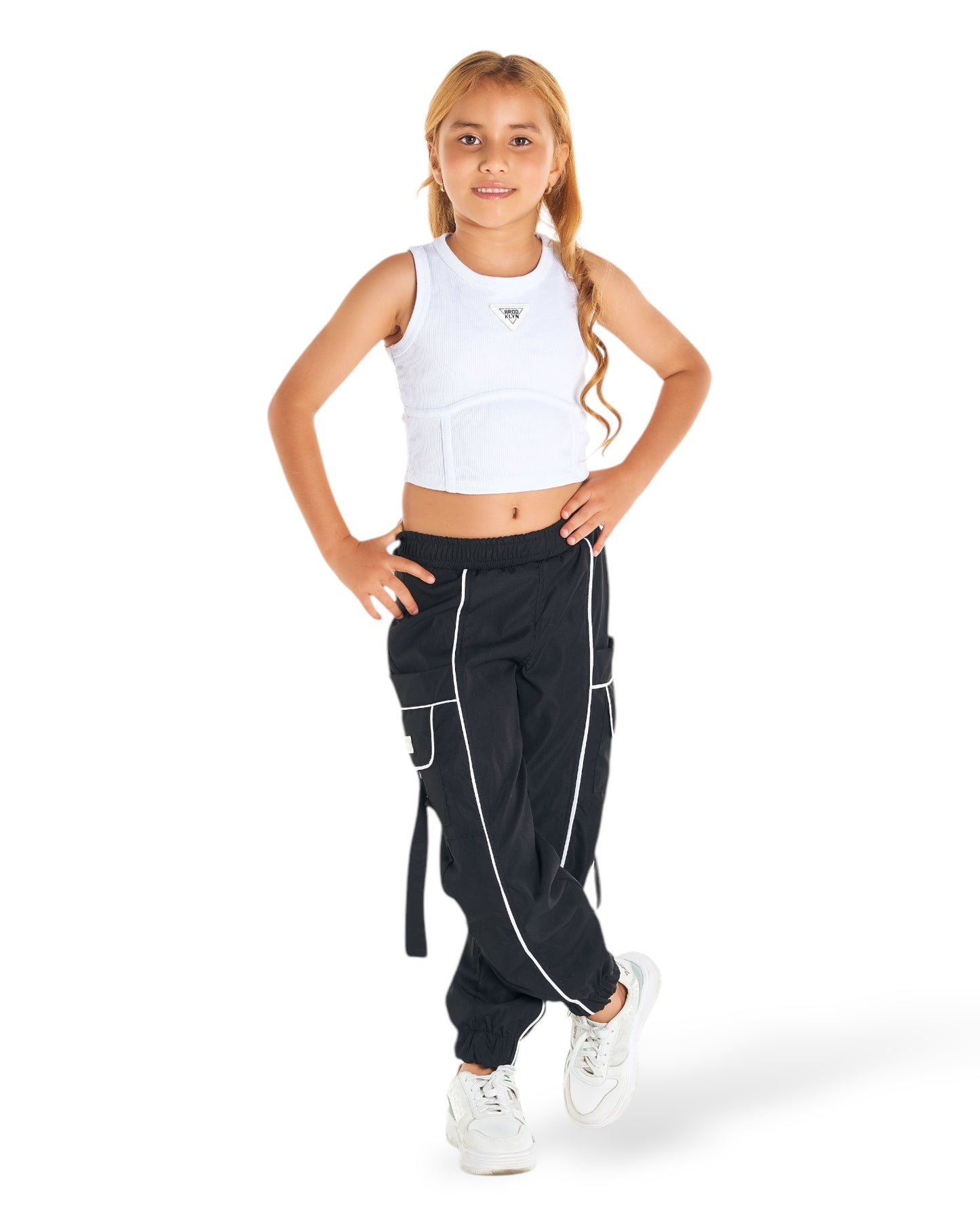 Conjunto pantalón cargo niña