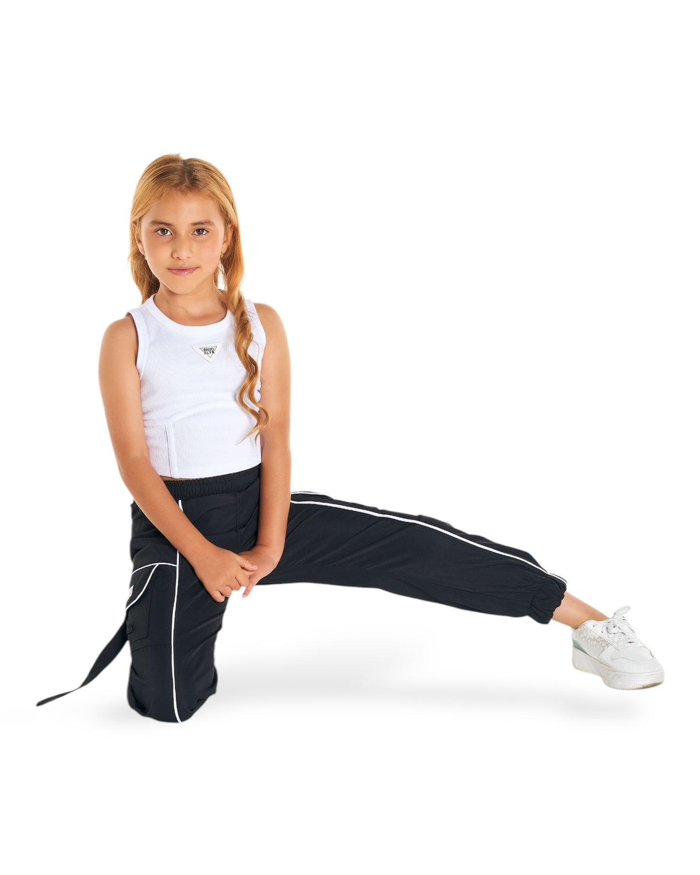 Conjunto pantalón cargo niña