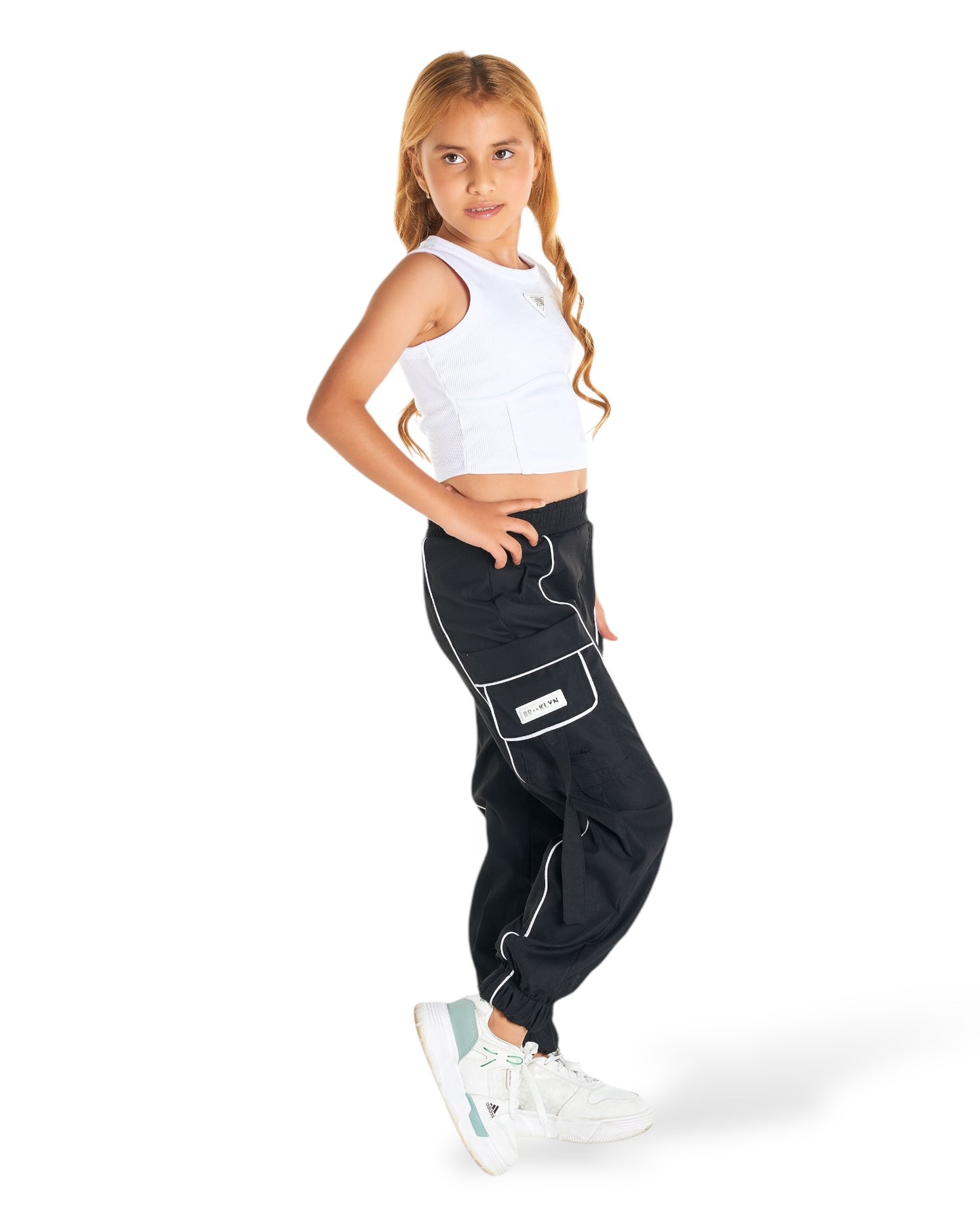 Conjunto pantalón cargo niña