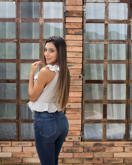 Blusa Dama Bolero en Pico de Rayón – MUHONI