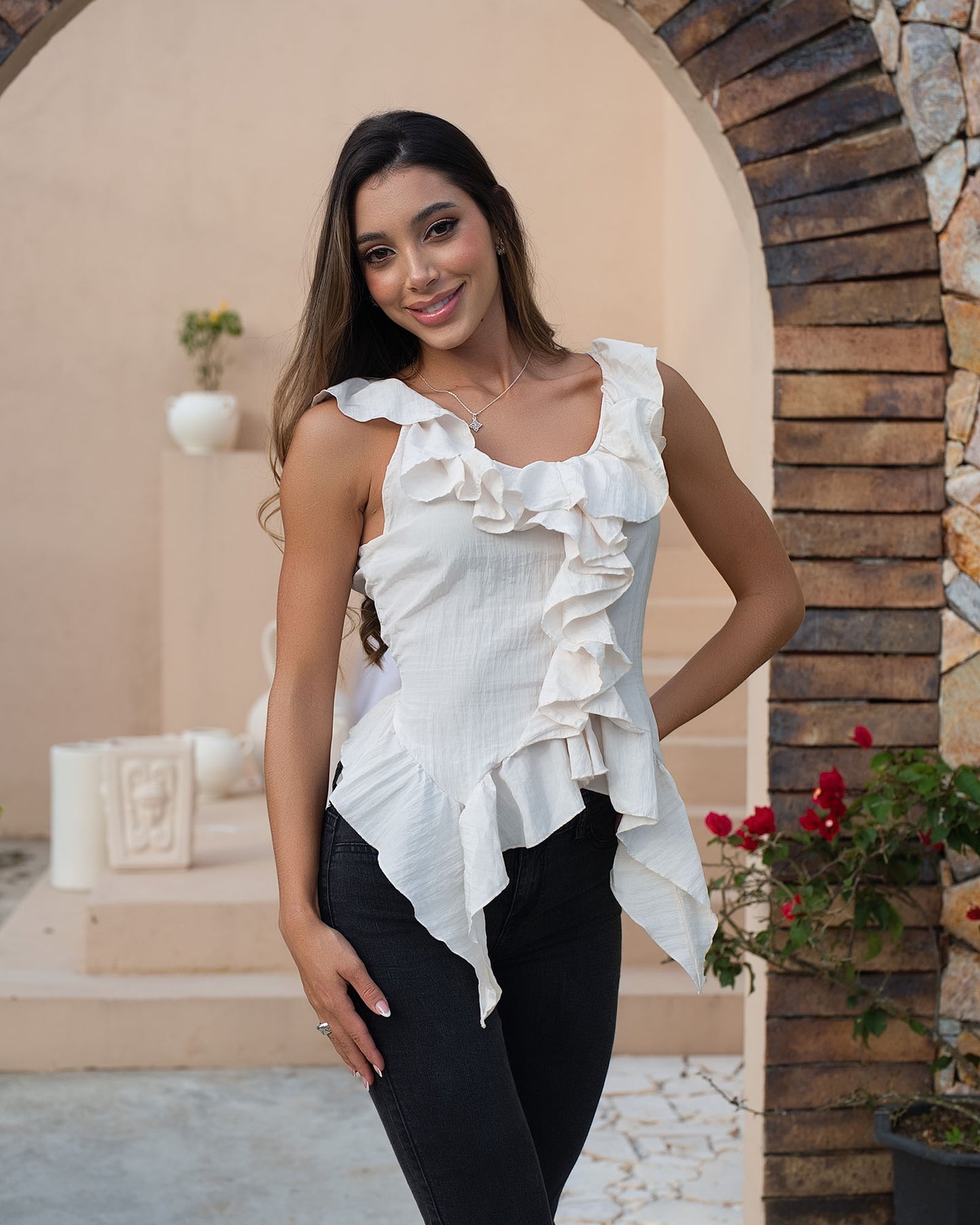 Blusa Dama Bolero en Pico de Rayón – MUHONI