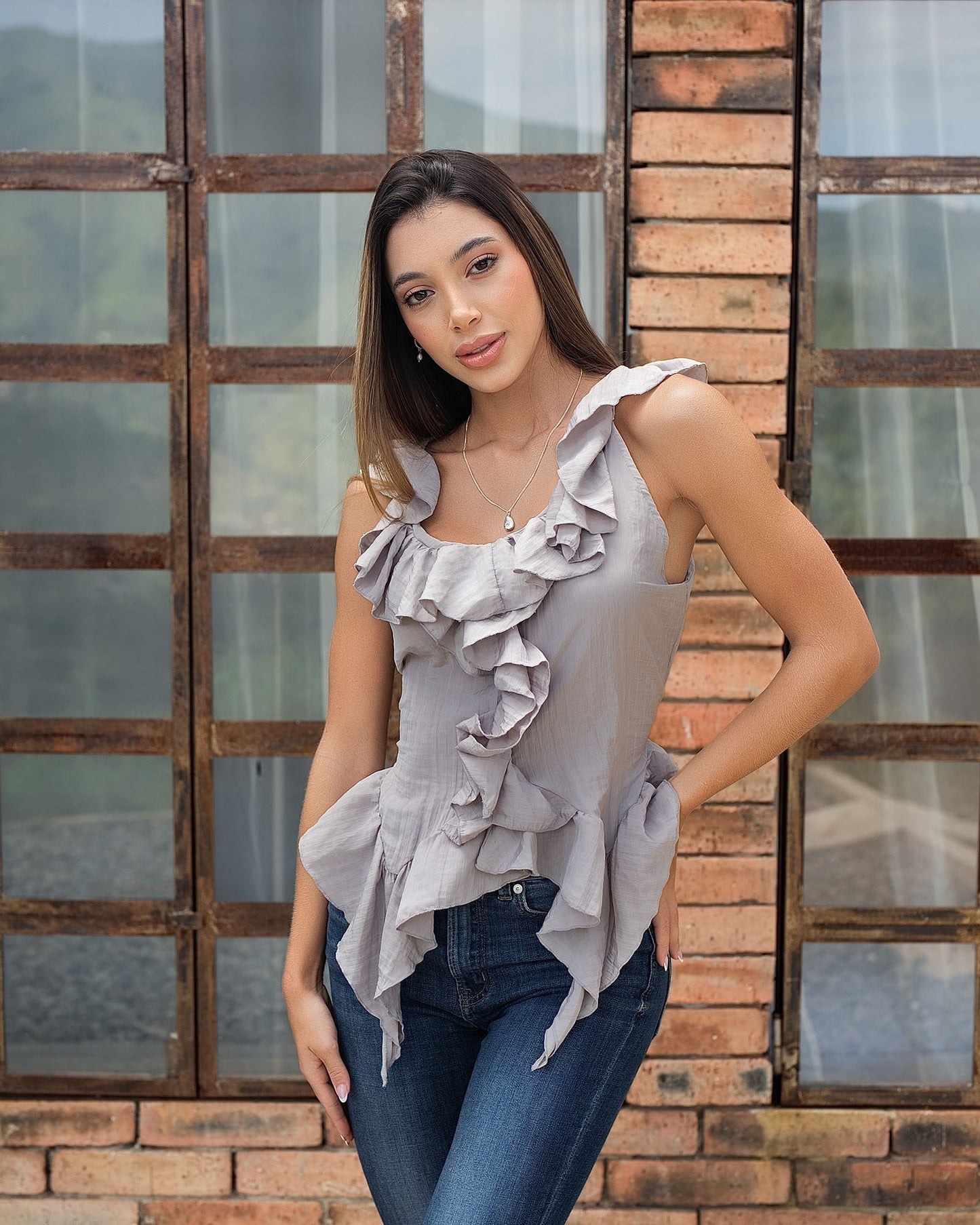 Blusa Dama Bolero en Pico de Rayón