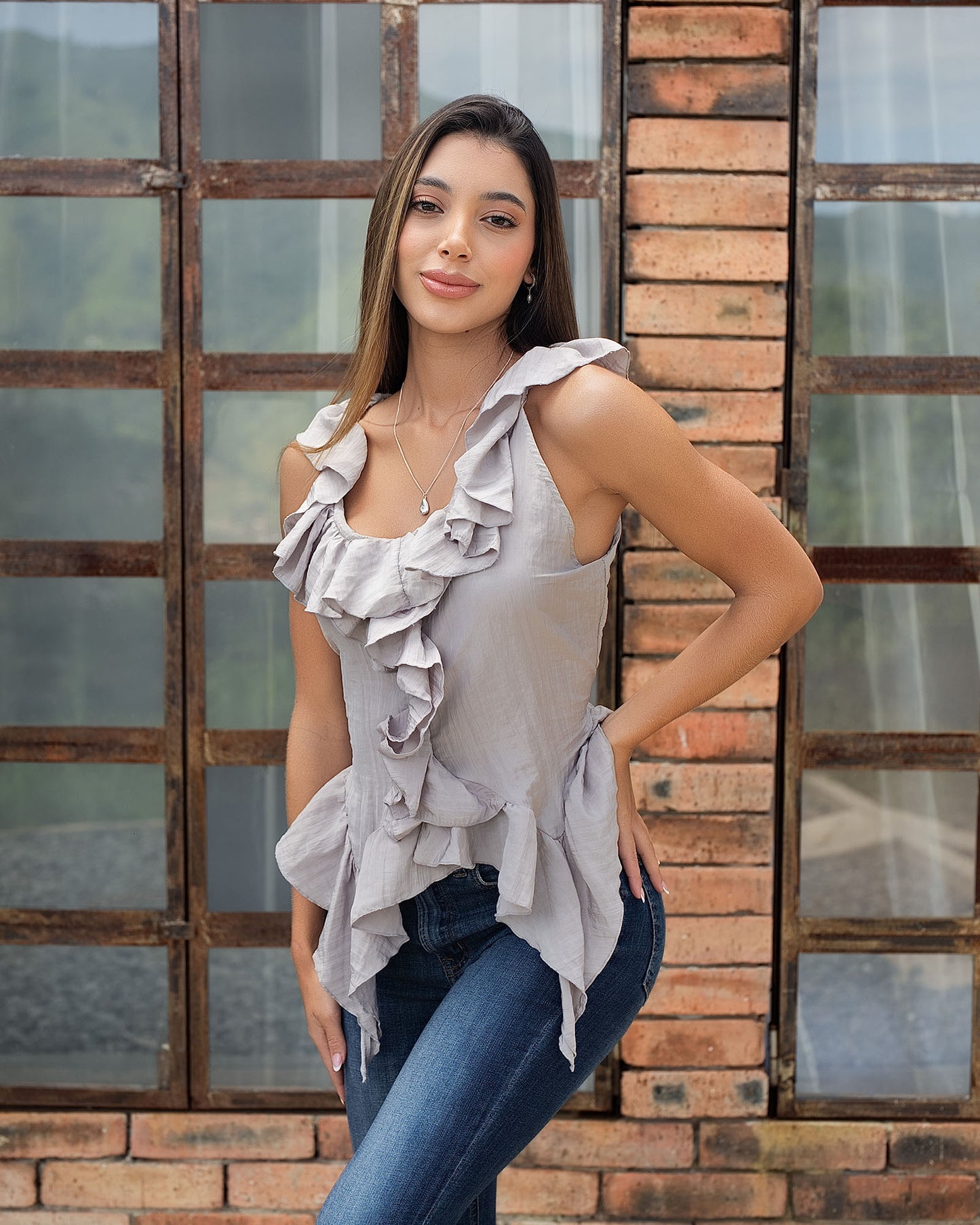 Blusa Dama Bolero en Pico de Rayón
