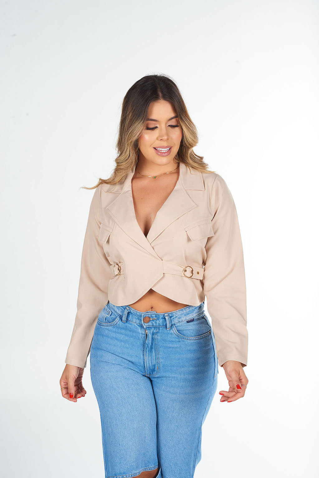 Blazer Caqui con Correas