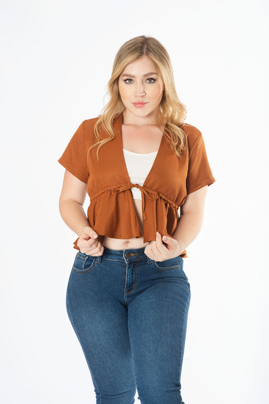 Blusa bolero con top