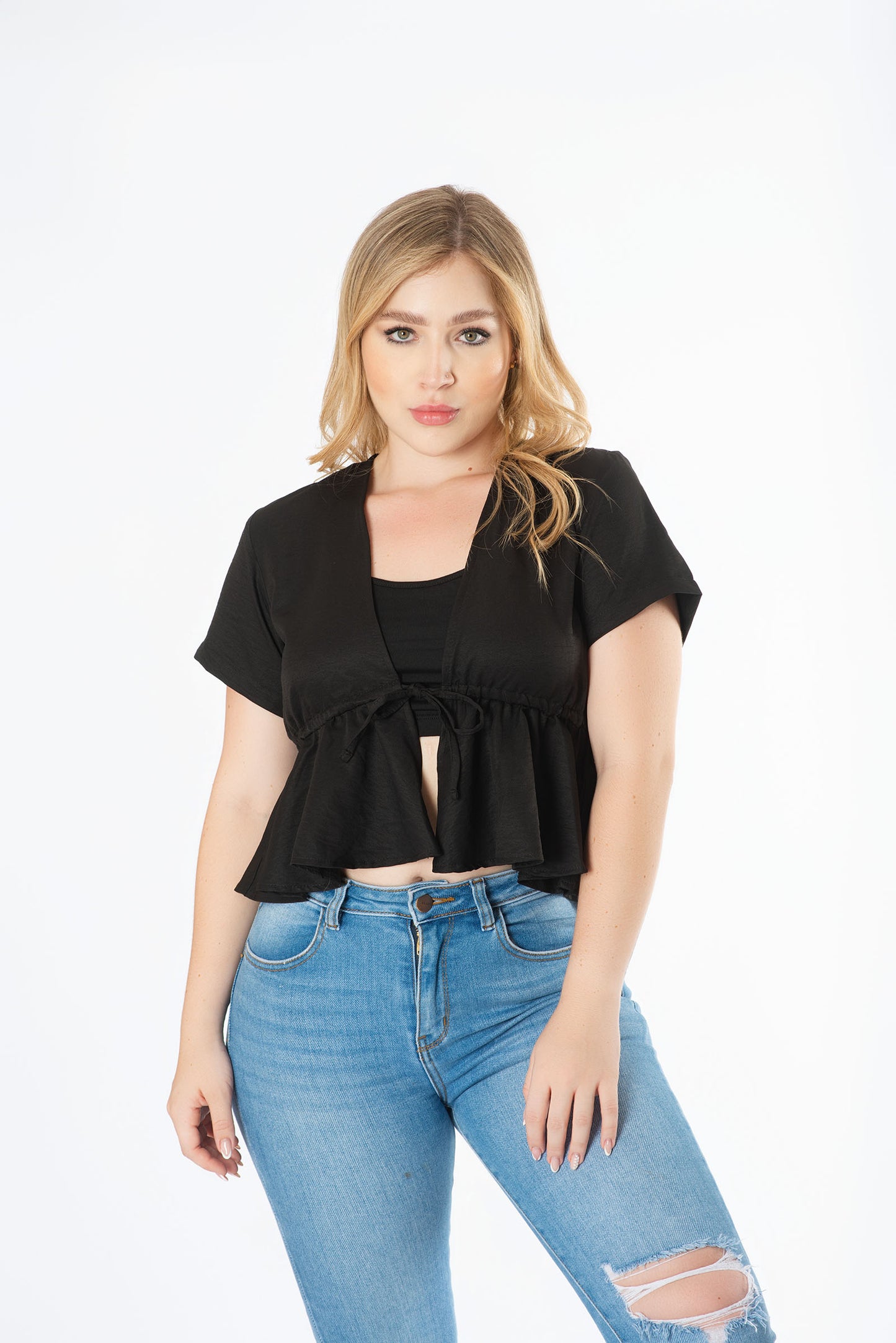 Blusa bolero con top