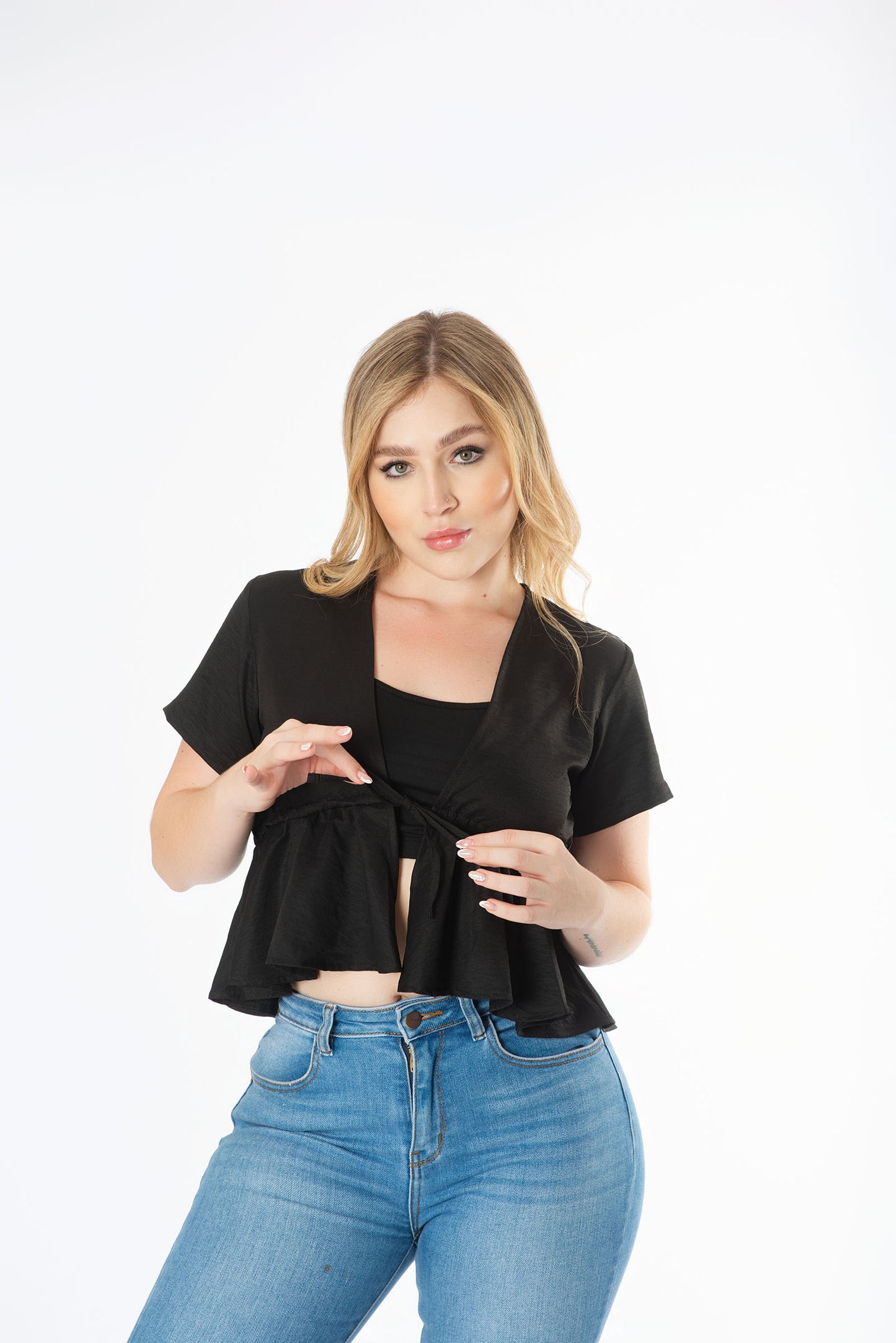 Blusa bolero con top
