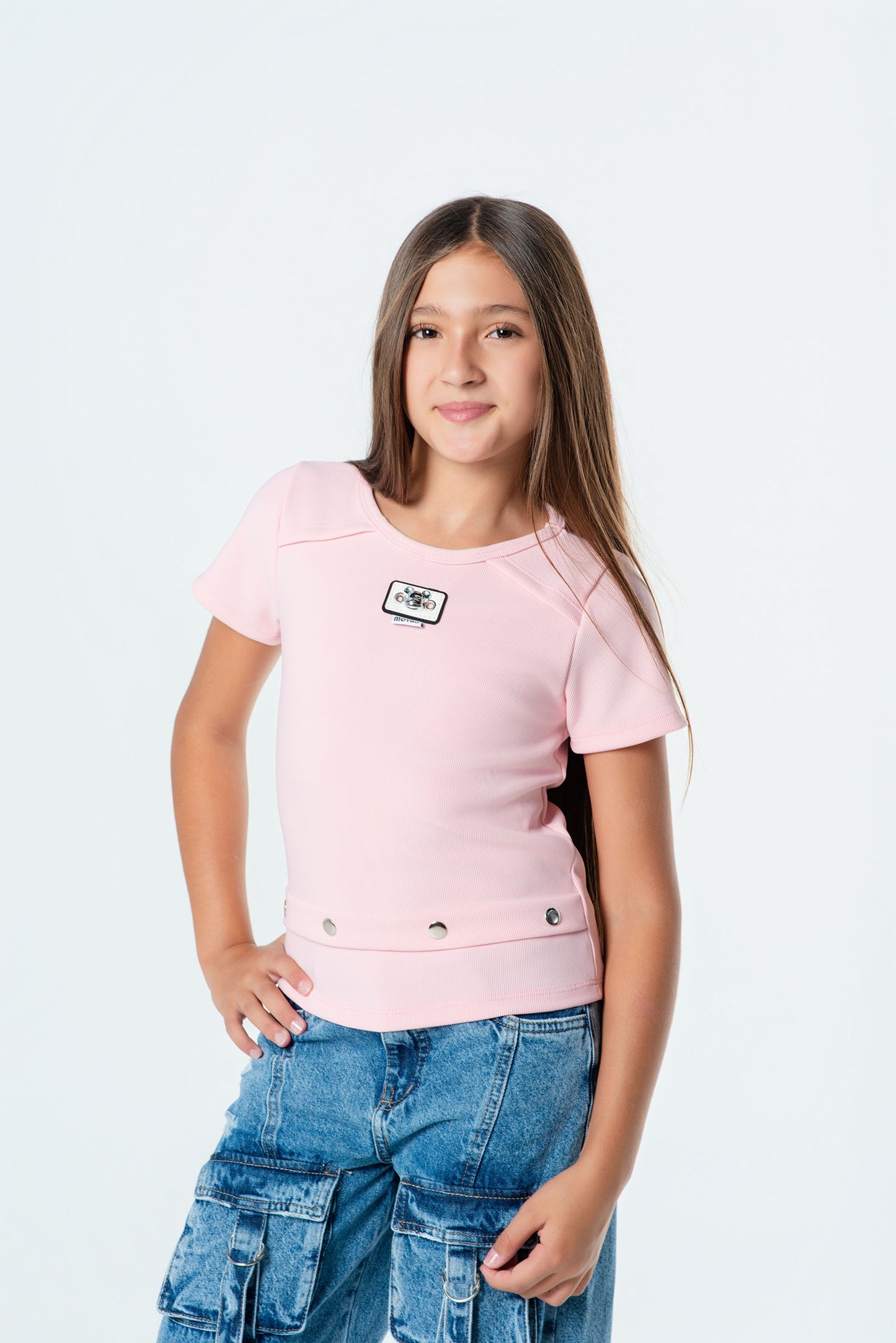 Blusa Teens con Broches