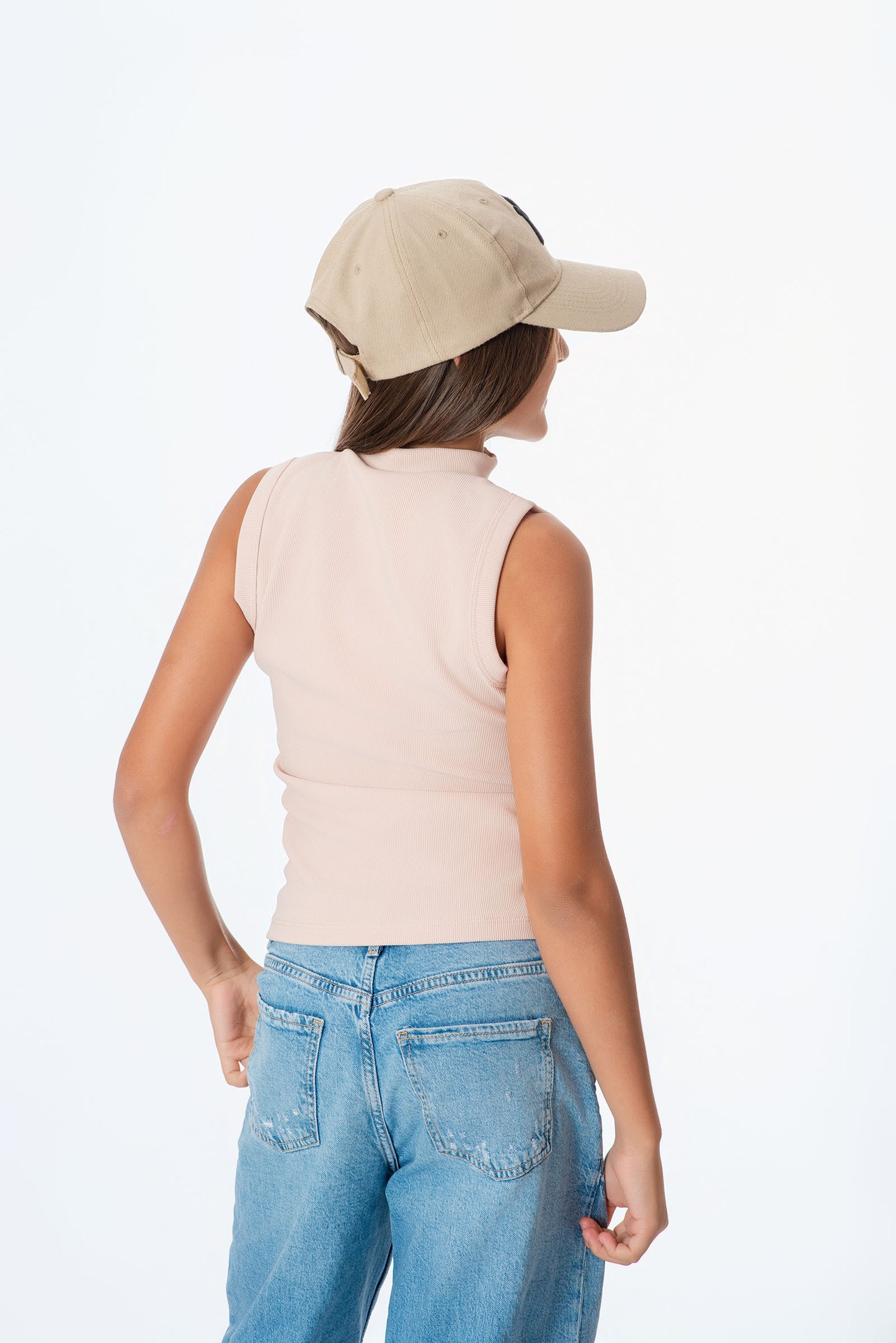 Blusa Teens con Cierre – Rib bicolor