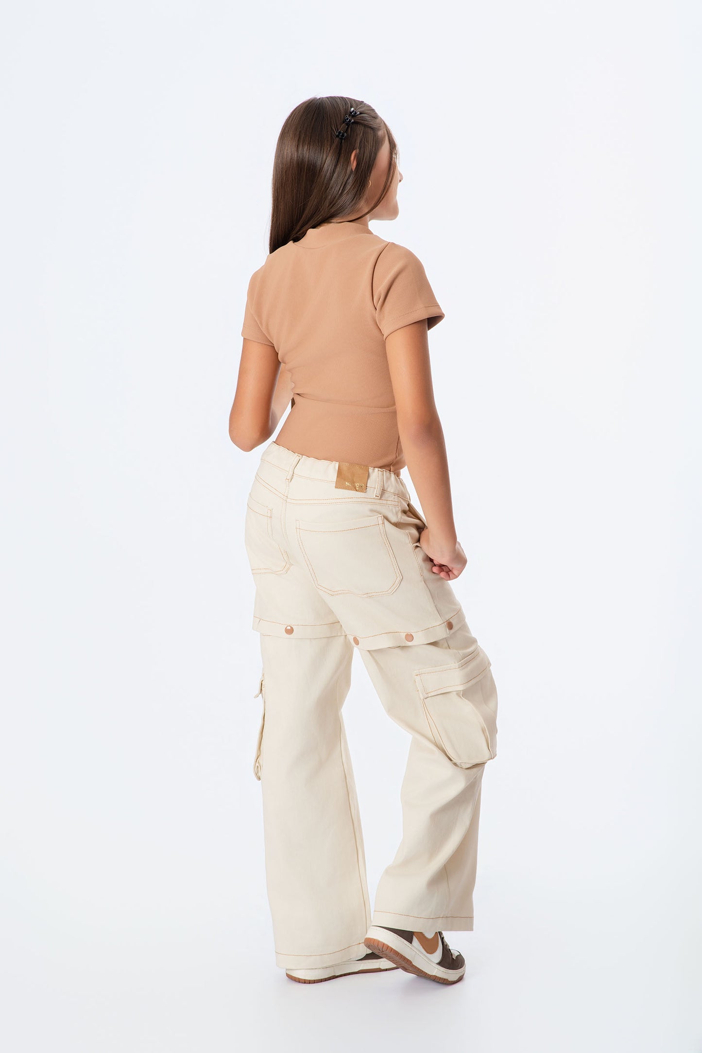 Conjunto pantalón convertible a short para niña