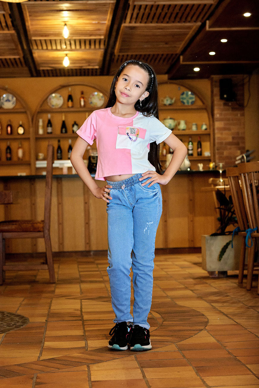 Set de 2 Piezas Jogger en Denim Stretch