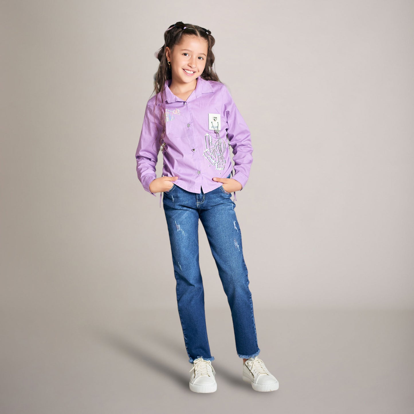 Set de 2 Piezas Jean en Denim Rígido