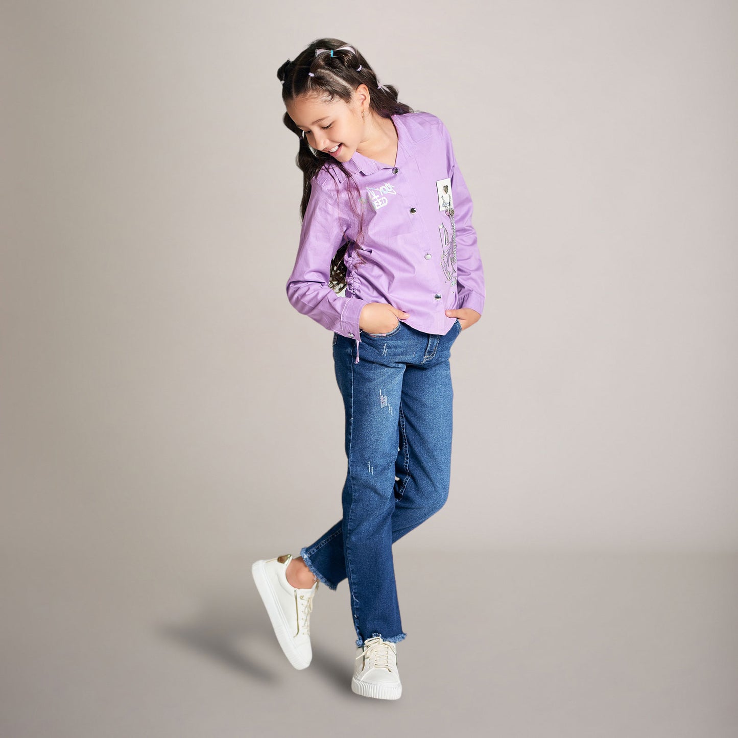 Set de 2 Piezas Jean en Denim Rígido
