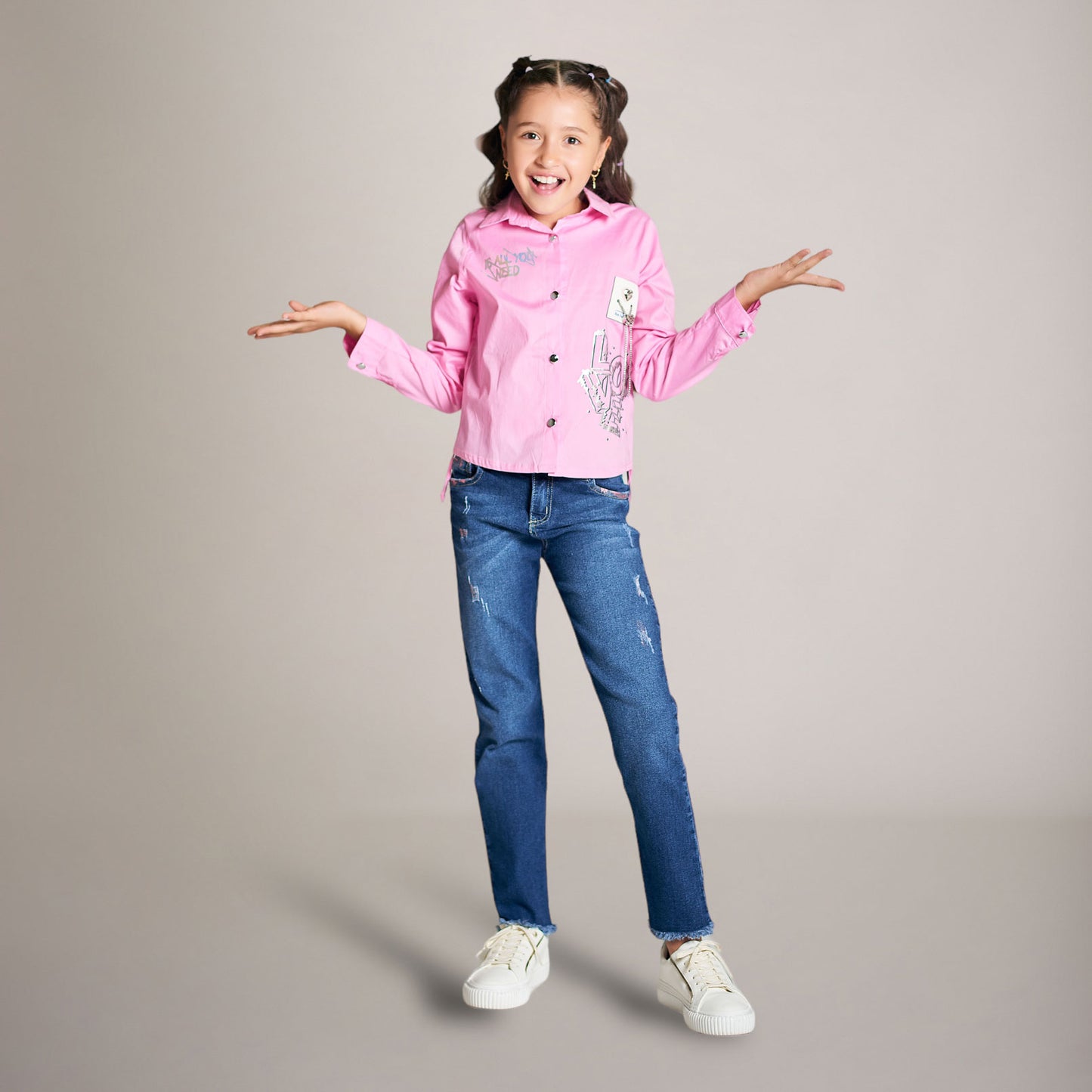 Set de 2 Piezas Jean en Denim Rígido
