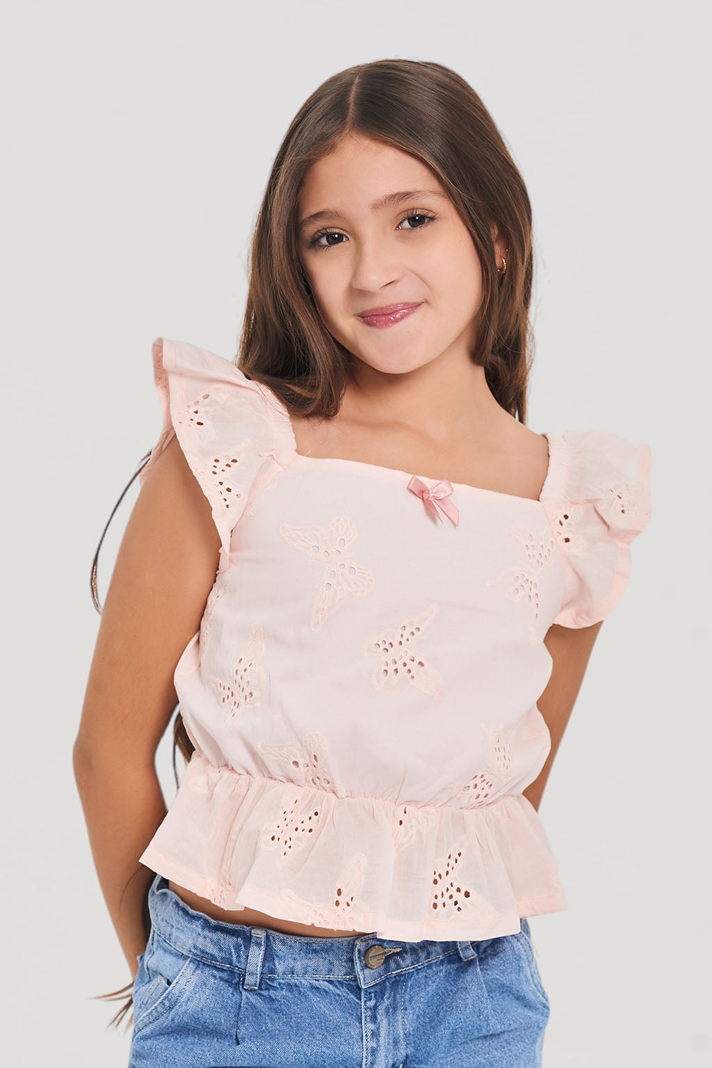 Blusa ojalillo sin mangas