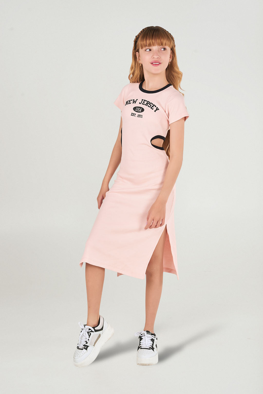 Vestido largo rosado