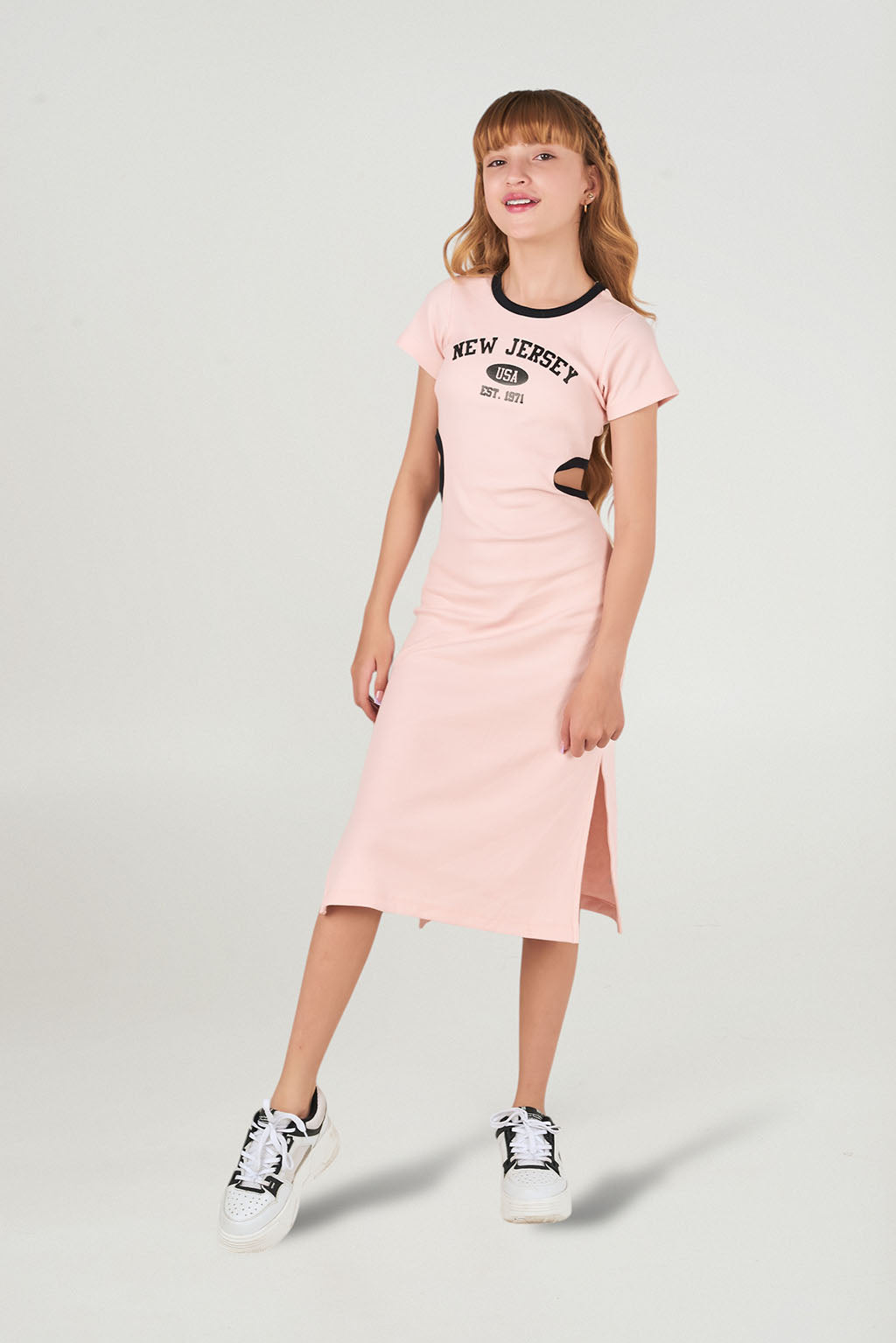 Vestido largo rosado