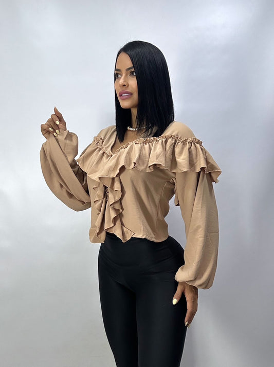 Blusa Boleros y Manga Globo