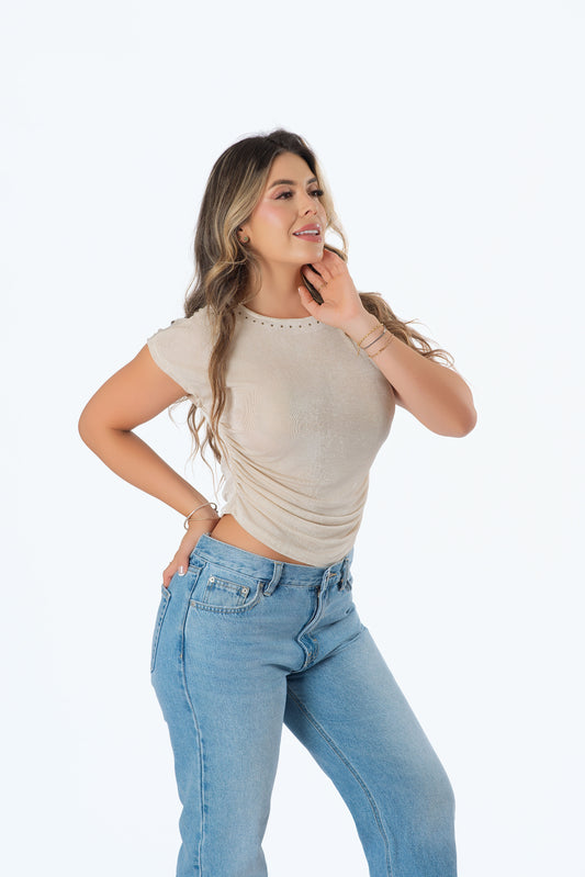 Blusa Recogida en Costado