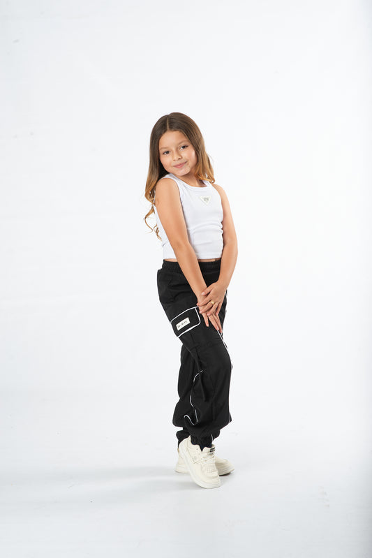 Conjunto pantalón cargo niña