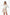 Conjunto Teens Falda Short Pepas en Drill y Body Cuello Bandeja | Estilo Divertido