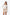 Conjunto Teens Falda Short Pepas en Drill y Body Cuello Bandeja | Estilo Divertido