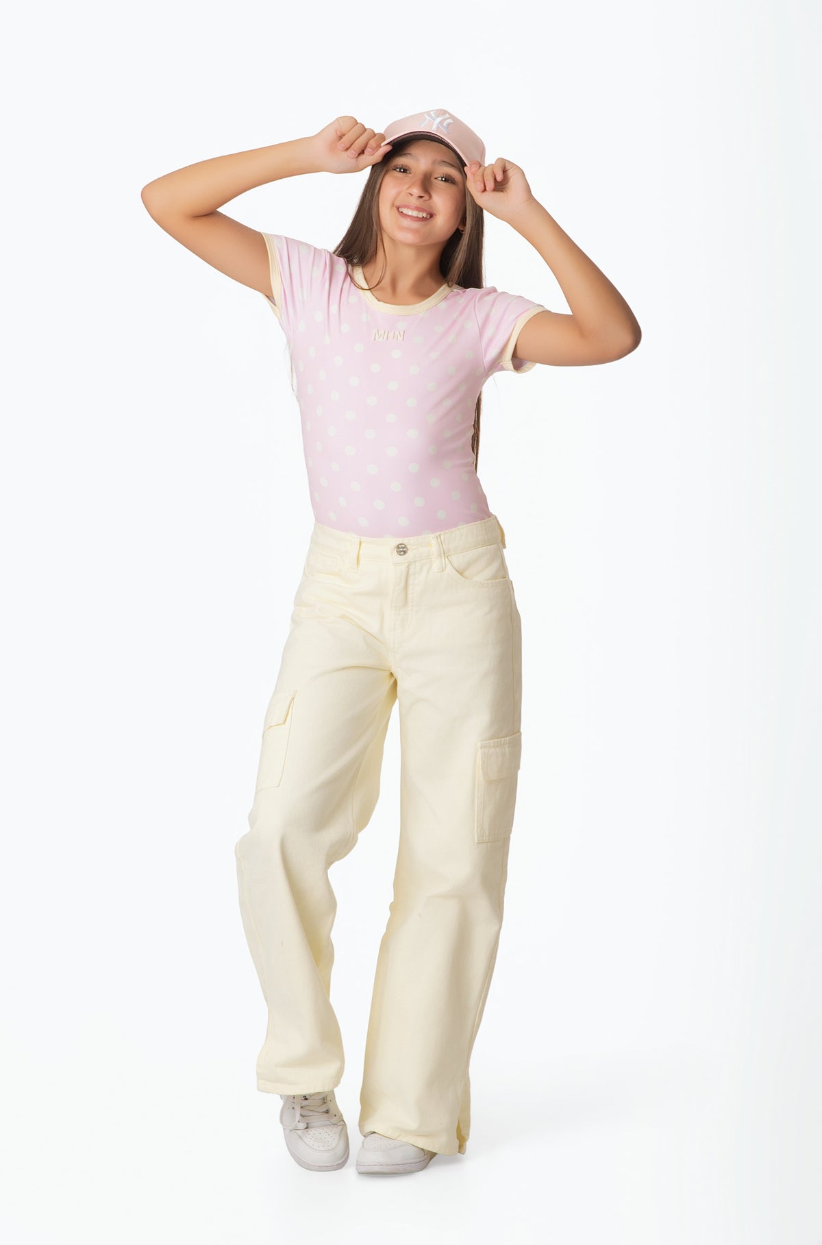 Conjunto Teens Pantalón Cargo en Drill y Body de Pepas en Microfibra | Estilo Urbano Clásico