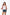 Conjunto X3 Teens Short Denim con Chaleco Acolchado de Corazones y Blusa | Estilo Urbano