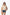 Conjunto X3 Teens Short Denim con Chaleco Acolchado de Corazones y Blusa | Estilo Urbano