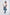 Jeans Teens Baggy Cortes y Taches | Denim Rígido Azul