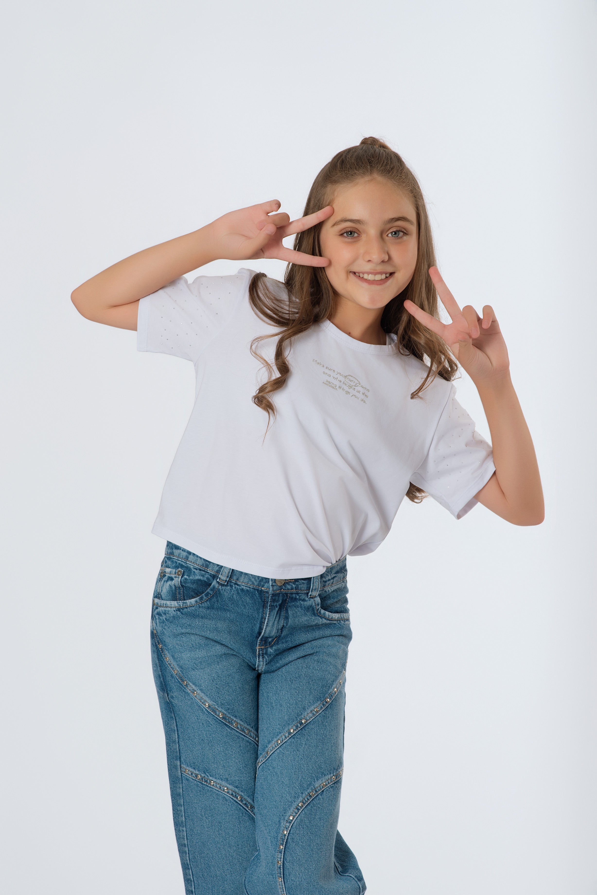 Camiseta Teens Lycra Fría con Piedras | El Básico Elevado