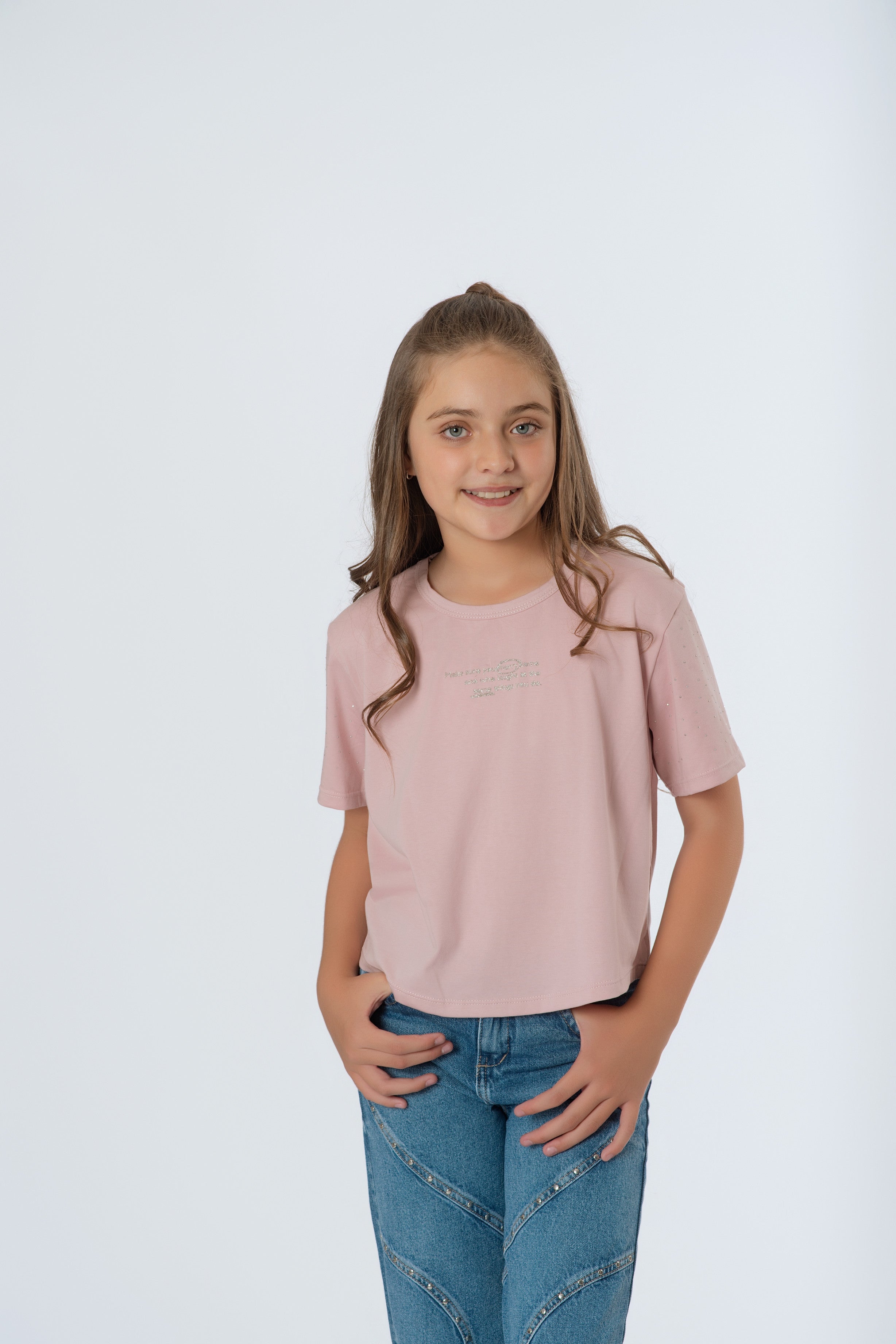 Camiseta Teens Lycra Fría con Piedras | El Básico Elevado