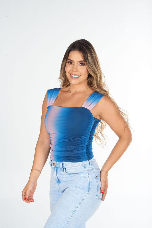 Blusa Degradé Azul