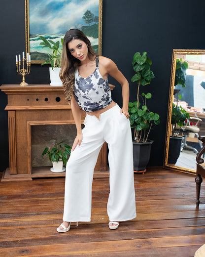 Blusa Mayatex con correa en hombro