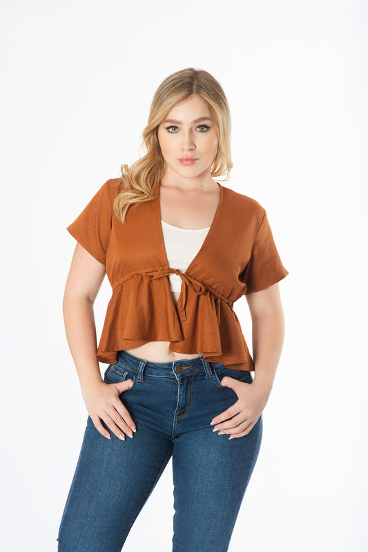 Blusa bolero con top