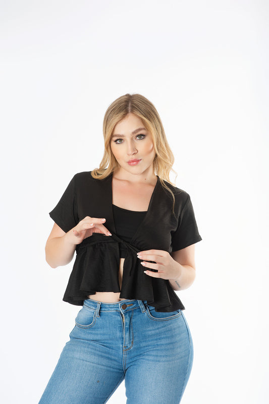 Blusa bolero con top