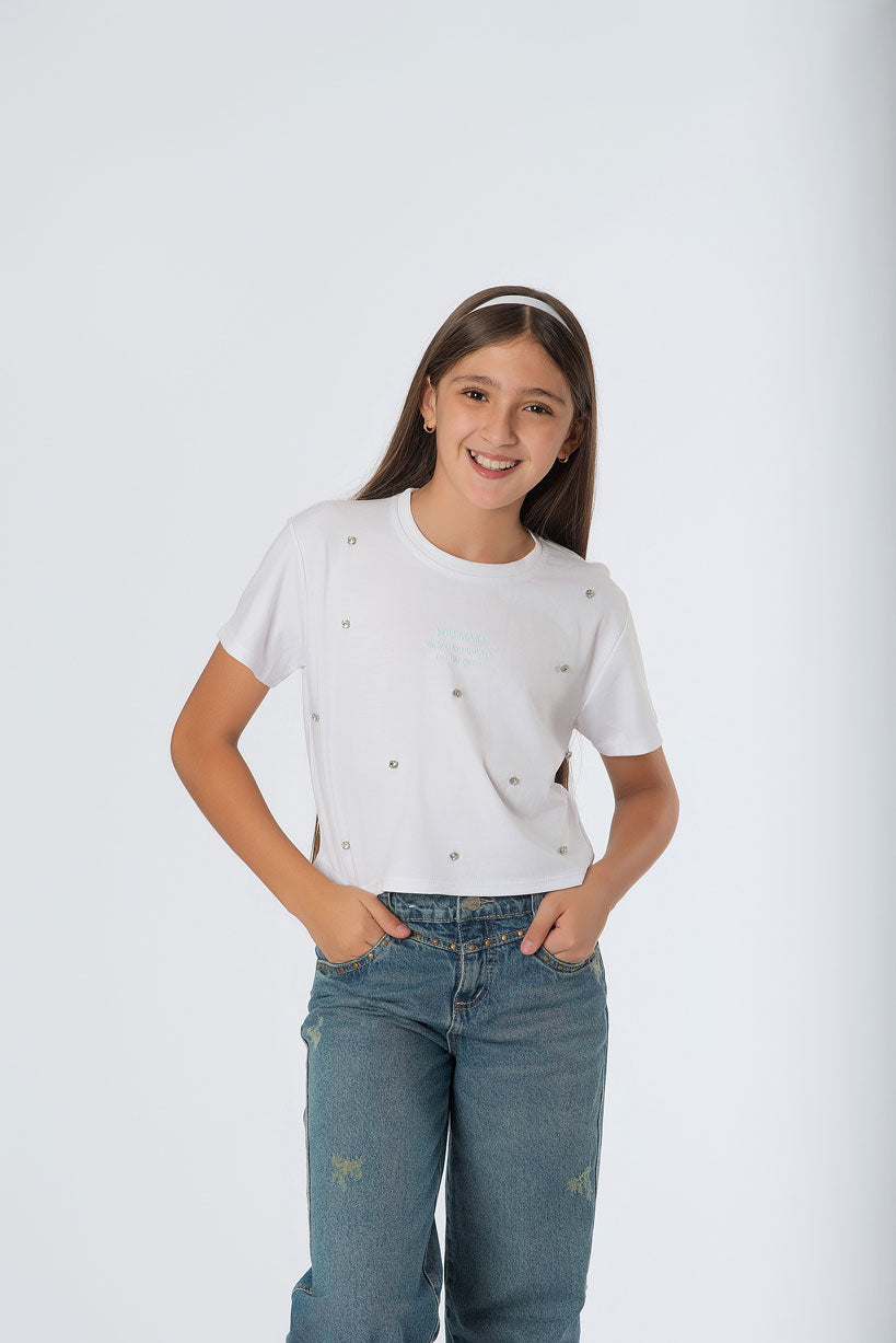 Blusa Oversize Teens Taches de Piedra | Brillo y Estilo Aesthetic