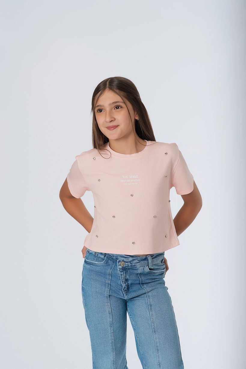 Blusa Oversize Teens Taches de Piedra | Brillo y Estilo Aesthetic