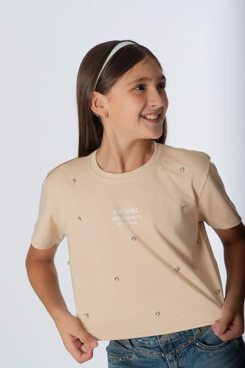 Blusa Oversize Teens Taches de Piedra | Brillo y Estilo Aesthetic