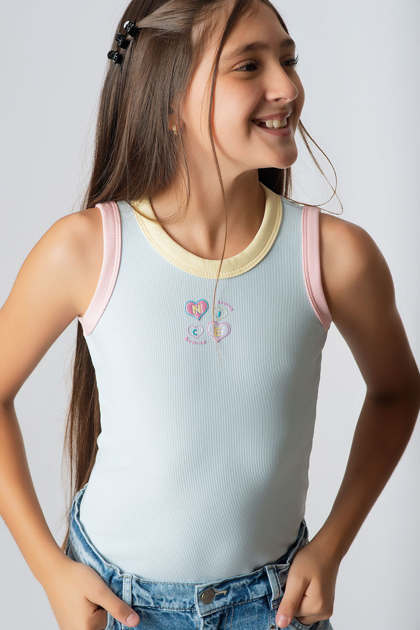 Body Teens Colores Pasteles en Rib | Básicos Juveniles