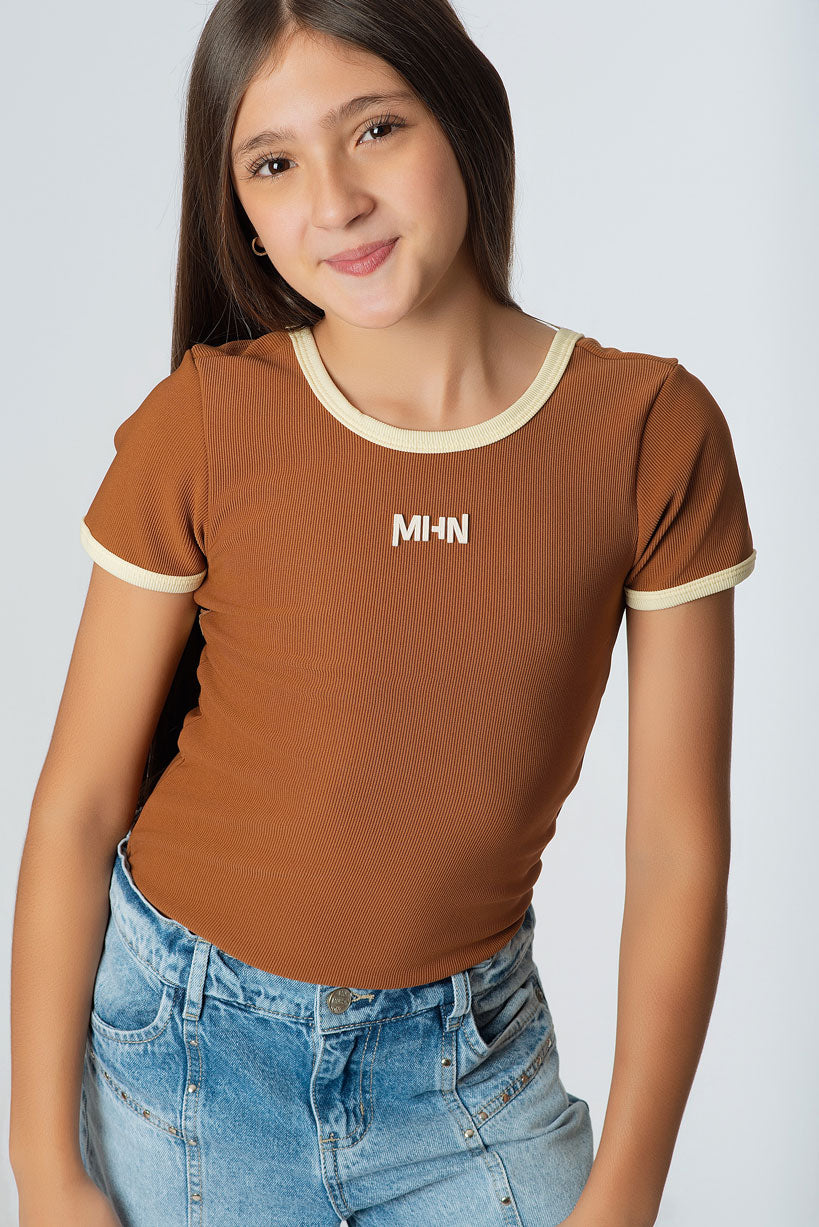 Body Rib Pitillo Teens Espalda con Pasador Juvenil