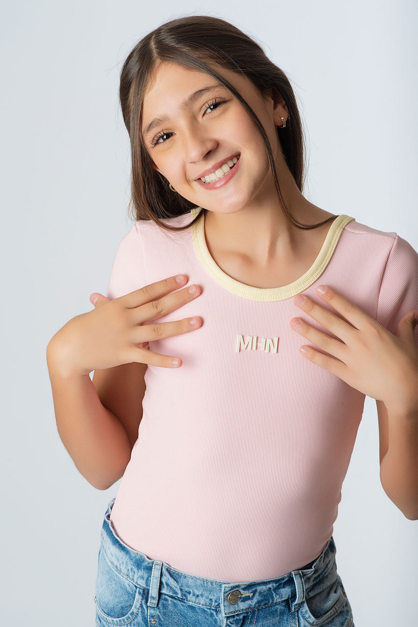 Body Rib Pitillo Teens Espalda con Pasador Juvenil