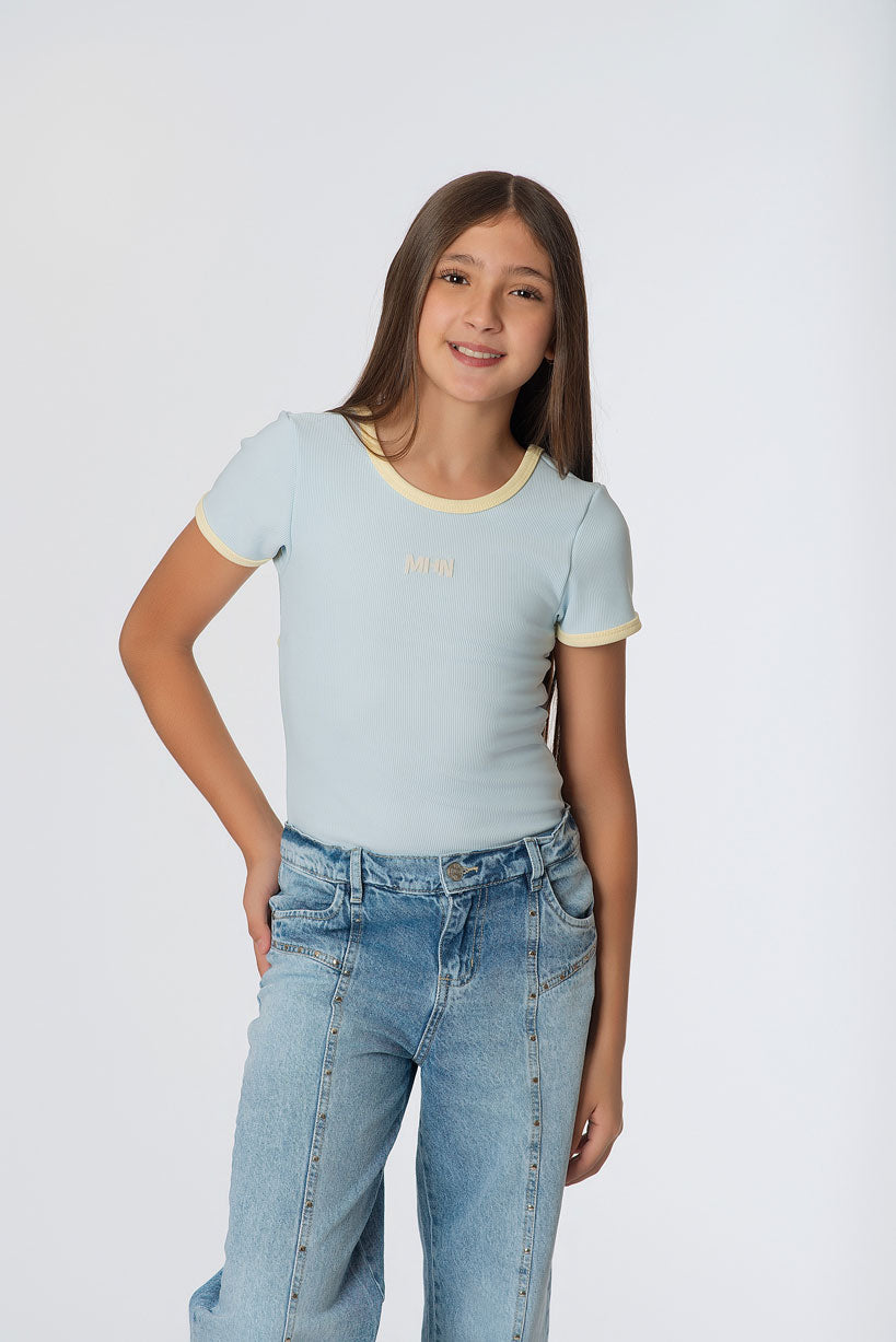 Body Rib Pitillo Teens Espalda con Pasador Juvenil