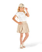 Conjunto falda globo caqui