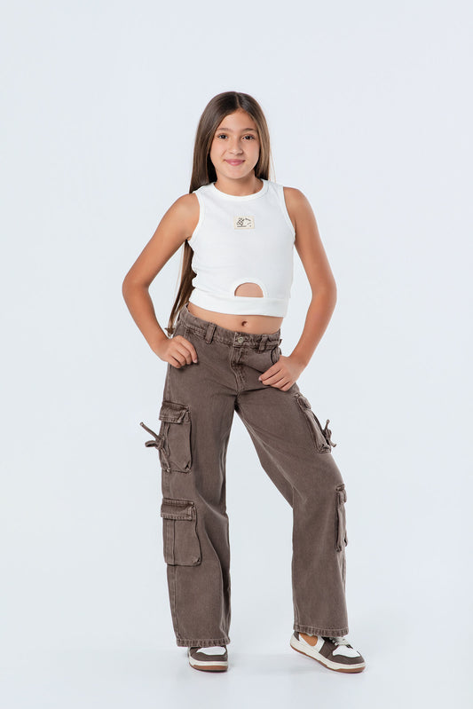 Conjunto pantalón cargo niña Froster